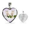 White Persian Cat Print Heart Pendant Luxury Necklace-Free Shipping - Deruj.com