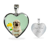 Anatolian Shepherd Dog Print Heart Pendant Luxury Necklace-Free Shipping - Deruj.com