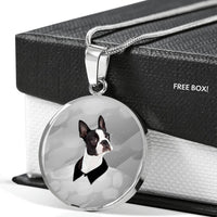 Boston Terrier Print Luxury Necklace-Free Shipping - Deruj.com