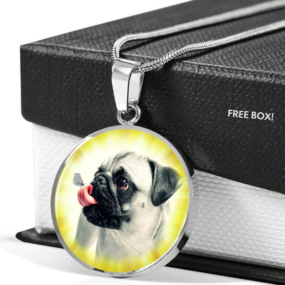 Cute Pug Dog Print Luxury Necklace-Free Shipping - Deruj.com