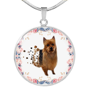 Amazing Australian Terrier Print Circle Print Luxury Necklace-Free Shipping - Deruj.com