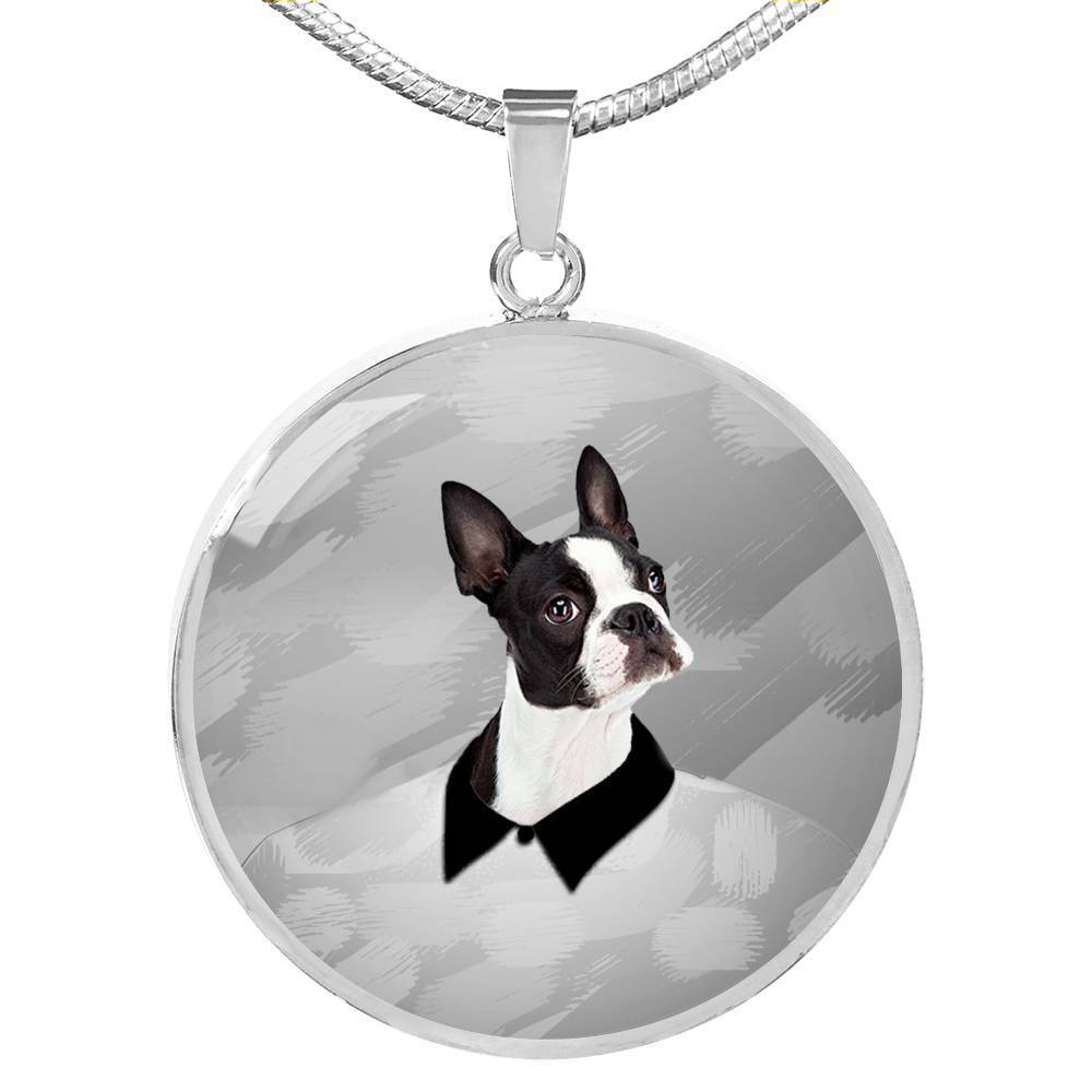 Boston Terrier Print Luxury Necklace-Free Shipping - Deruj.com