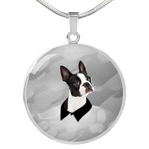 Boston Terrier Print Luxury Necklace-Free Shipping - Deruj.com