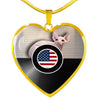 Sphynx Cat Print Heart Pendant Luxury Necklace-Free Shipping - Deruj.com