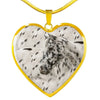 Appaloosa Horse Print Heart Pendant Luxury Necklace-Free Shipping - Deruj.com