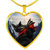Bombay Cat Print Heart Pendant Luxury Necklace-Free Shipping - Deruj.com
