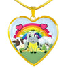 Cute Cow Print Heart Pendant Luxury Necklace-Free Shipping - Deruj.com