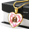 Basset Hound Print Luxury Necklace -Free Shipping