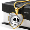 Cute Pet Art Print Heart Pendant Luxury Necklace-Free Shipping - Deruj.com