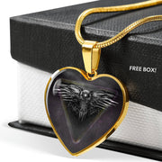 Amazing Eagle Print Heart Charm Necklaces-Free Shipping - Deruj.com