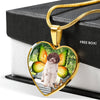 Cute Lagotto Romagnolo Dog Print Heart Pendant Luxury Necklace-Free Shipping - Deruj.com