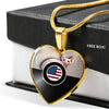 Sphynx Cat Print Heart Pendant Luxury Necklace-Free Shipping - Deruj.com