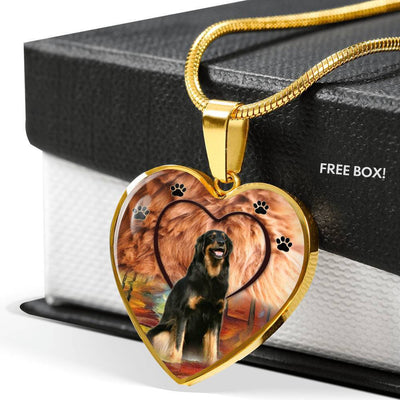 Hovawart Print Heart Pendant Luxury Necklace-Free Shipping - Deruj.com