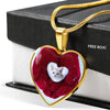 Lovely Burmilla Cat Print Heart Pendant Luxury Necklace-Free Shipping - Deruj.com