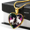 Devon Rex Cat Print Heart Charm Necklaces-Free Shipping - Deruj.com