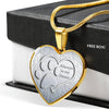 Paws Art Print Heart Pendant Luxury Necklace-Free Shipping - Deruj.com