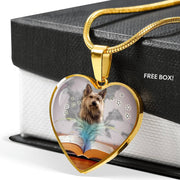 Berger Picard Print Heart Pendant Luxury Necklace-Free Shipping - Deruj.com