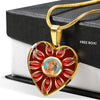 Tosa Inu Dog Print Heart Pendant Luxury Necklace-Free Shipping - Deruj.com