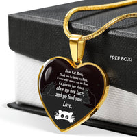 Cute Cat Print Heart Pendant Luxury Necklace-Free Shipping - Deruj.com