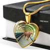 Rhodesian Ridgeback Dog Print Heart Pendant Luxury Necklace-Free Shipping - Deruj.com
