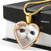 Cute Snoopy Cat Print Heart Charm Necklaces-Free Shipping - Deruj.com