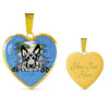 German Shepherd Dog Black Art Print Heart Charm Necklaces-Free Shipping - Deruj.com