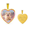 Norfolk Terrier Dog Print Heart Charm Necklaces-Free Shipping - Deruj.com