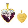 Chinese Crested Dog Art Print Heart Charm Necklaces-Free Shipping - Deruj.com