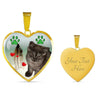 Selkirk Rex Print Heart Pendant Luxury Necklace-Free Shipping - Deruj.com