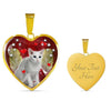 Oriental Shorthair Print Heart Pendant Luxury Necklace-Free Shipping - Deruj.com