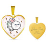 Flying Cat Print Heart Pendant Luxury Necklace-Free Shipping - Deruj.com