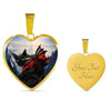 Bombay Cat Print Heart Pendant Luxury Necklace-Free Shipping - Deruj.com