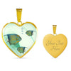 Angelfish Print Heart Charm Necklace-Free Shipping - Deruj.com