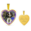 English Toy Spaniel Dog Print Heart Charm Necklaces-Free Shipping - Deruj.com