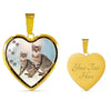 Savannah Cat Print Heart Charm Necklaces-Free Shipping - Deruj.com