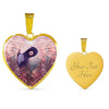 Bearded Vulture Bird Art Print Heart Pendant Luxury Necklace-Free Shipping - Deruj.com