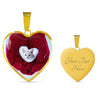 Lovely Burmilla Cat Print Heart Pendant Luxury Necklace-Free Shipping - Deruj.com