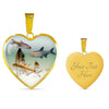 Glowlight Tetra Print Heart Charm Necklace-Free Shipping - Deruj.com