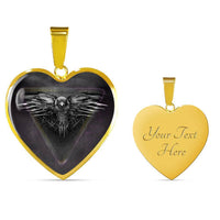 Amazing Eagle Print Heart Charm Necklaces-Free Shipping - Deruj.com