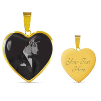 Amazing Great Dane Dog Print Heart Pendant Luxury Necklace-Free Shipping - Deruj.com