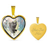 Lovely Korat Cat Print Heart Charm Necklaces-Free Shipping - Deruj.com