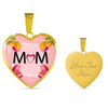 "MOM" Print Heart Pendant Luxury Necklace-Free Shipping - Deruj.com