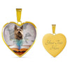 Berger Picard Print Heart Pendant Luxury Necklace-Free Shipping - Deruj.com
