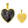 Bouvier des Flandres Print Heart Pendant Luxury Necklace-Free Shipping - Deruj.com