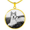 Cute Alaskan Malamute Print Luxury Necklace- Free Shipping - Deruj.com