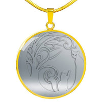 Lovely Cats Print Circle Pendant Luxury Necklace-Free Shipping - Deruj.com
