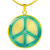 Glowing Peace Sign Print Luxury Necklace-Free Shipping - Deruj.com