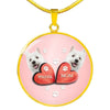 West Highland White Terrier (Westie) Print Circle Charm Luxury Necklace-Free Shipping - Deruj.com