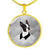 Boston Terrier Print Luxury Necklace-Free Shipping - Deruj.com