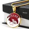 Sphynx Cat Print Circle Pendant Luxury Necklace-Free Shipping - Deruj.com